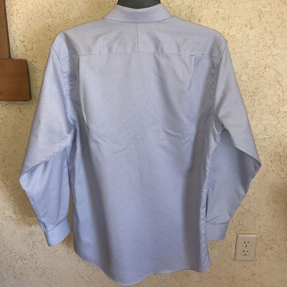 JoS.A.Bank Textured Blue Dot Button Down Dress Shirt - Picture 4 of 12